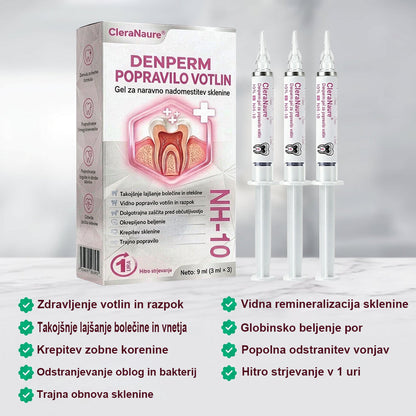 CleraNaure® DenPerm gel za obnovo kariesnih lukenj in naravno polnjenje sklenine
