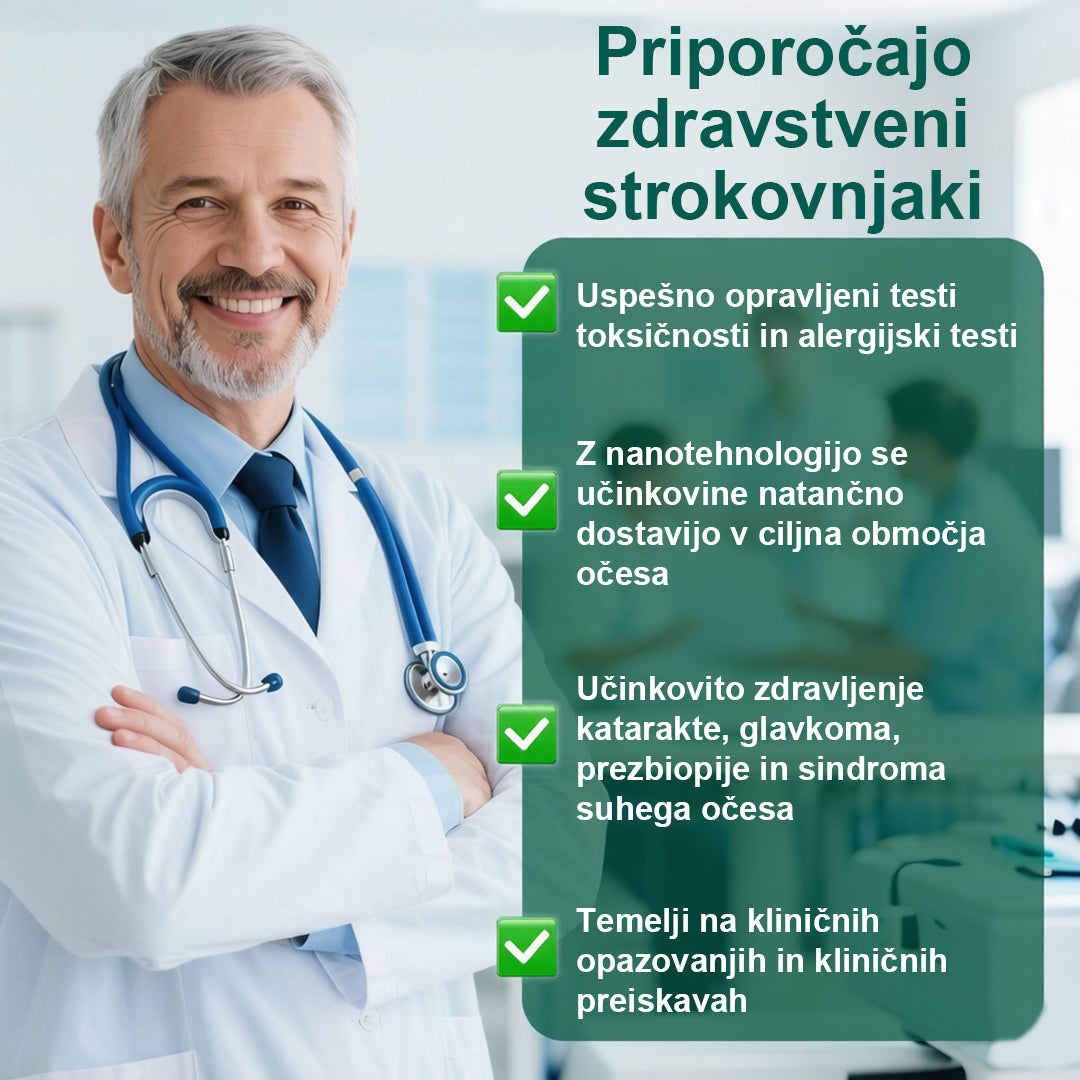 CleraNaure® OptiClear Nano serum z valjčkom za nego oči