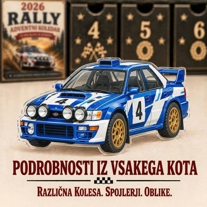 🏎️ Reli božični adventni koledar 2026 – 24 dni polnih hitrosti in vznemirjenja, 24 reli dirkalnih avtomobilov za zbiranje (2D modeli)🥇