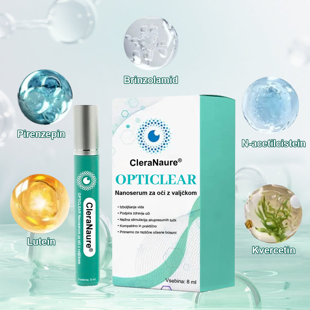 CleraNaure® OptiClear Nano serum z valjčkom za nego oči