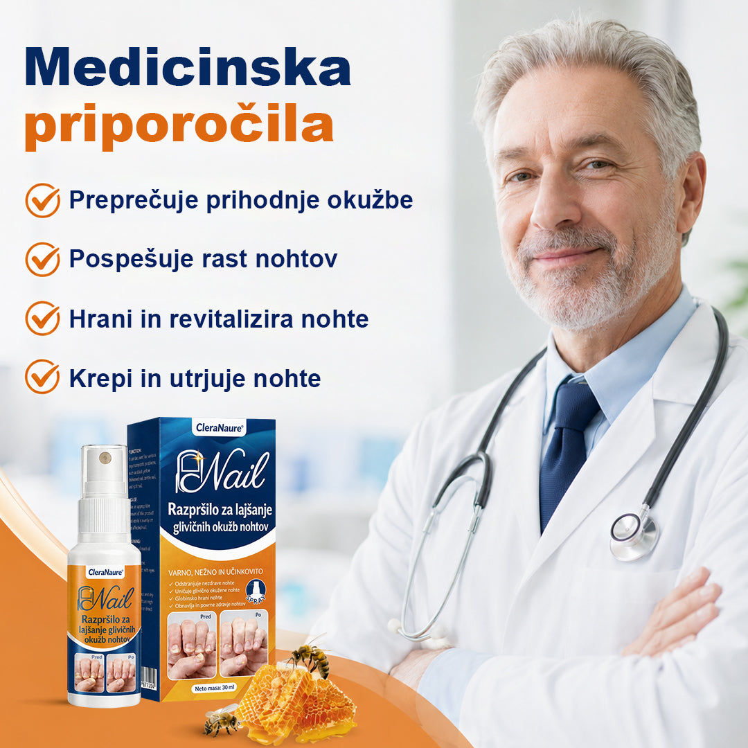 CleraNaure® sprej za lajšanje glivičnih okužb nohtov
