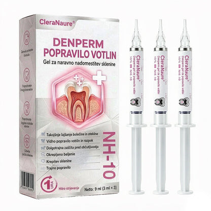 CleraNaure® DenPerm gel za obnovo kariesnih lukenj in naravno polnjenje sklenine