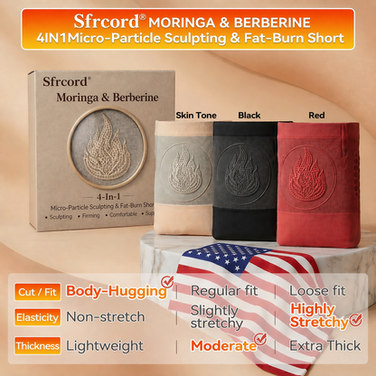 𝐒𝐟𝐫𝐜𝐨𝐫𝐝® 𝟐𝟎𝟐𝟔 𝐌𝐨𝐫𝐢𝐧𝐠𝐚 & 𝐁𝐞𝐫𝐛𝐞𝐫𝐢𝐧𝐞 𝟒-𝐈𝐧-𝟏 𝐌𝐢𝐜𝐫𝐨-𝐏𝐚𝐫𝐭𝐢𝐜𝐥𝐞 𝐒𝐜𝐮𝐥𝐩𝐭𝐢𝐧𝐠 & 𝐅𝐚𝐭-𝐁𝐮𝐫𝐧 𝐒𝐡𝐨𝐫𝐭𝐬