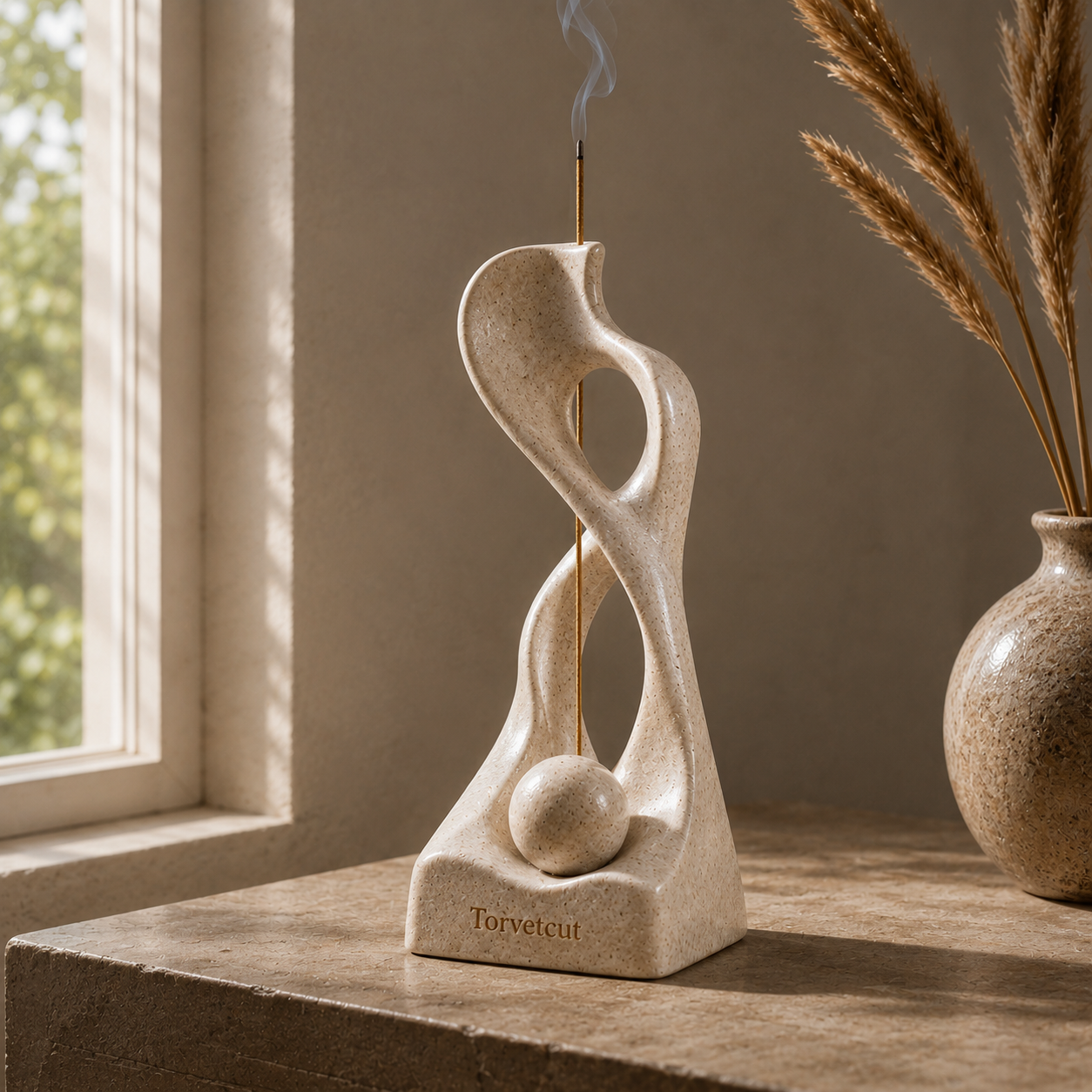 Torvetcut Infinity Flow Sculptural Incense Holder