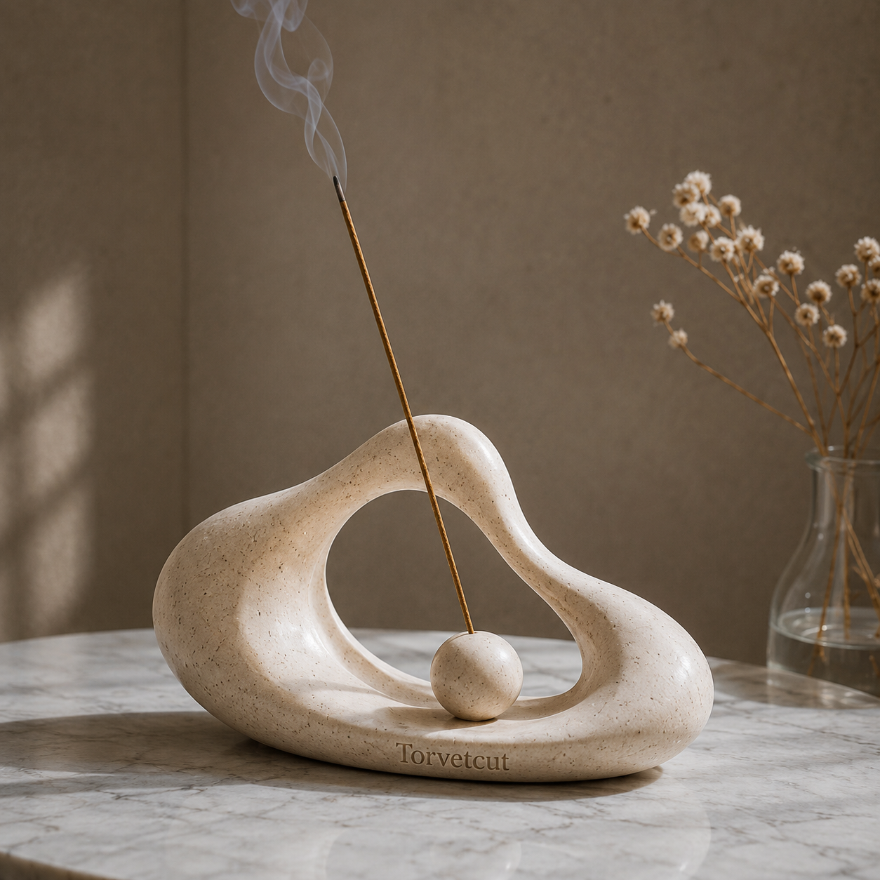Torvetcut Organic Arch Balance Sculptural Incense Holder