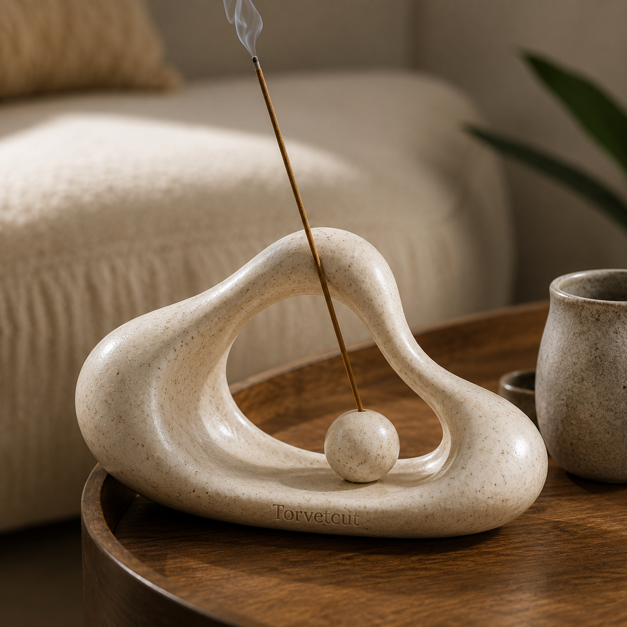 Torvetcut Organic Arch Balance Sculptural Incense Holder