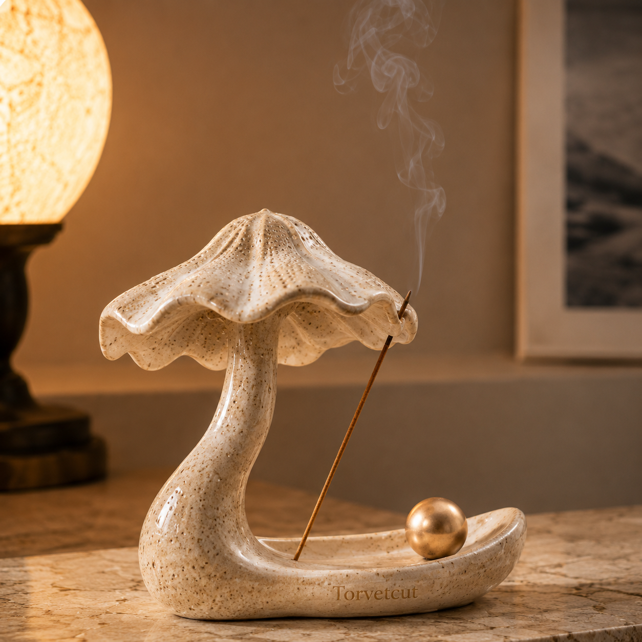 Torvetcut Canopy Flow Sculptural Incense Holder