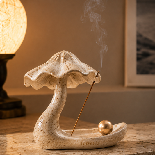 Torvetcut Canopy Flow Sculptural Incense Holder
