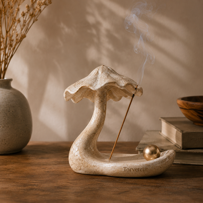 Torvetcut Canopy Flow Sculptural Incense Holder
