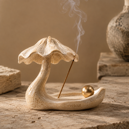 Torvetcut Canopy Flow Sculptural Incense Holder