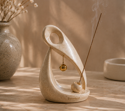 Torvetcut Eternal Loop Balance Sculptural Incense Holder