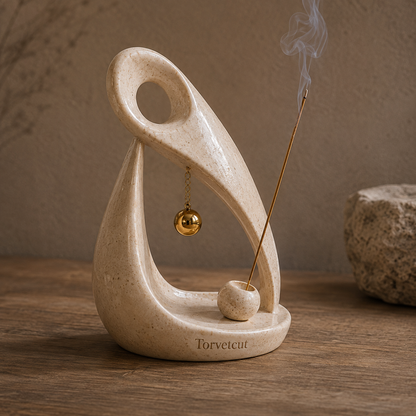 Torvetcut Eternal Loop Balance Sculptural Incense Holder